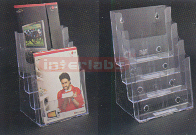 4 Tier Multi Compartment Literature Holder